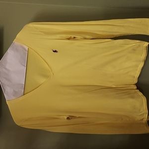 Women's long sleeve V-neck tee